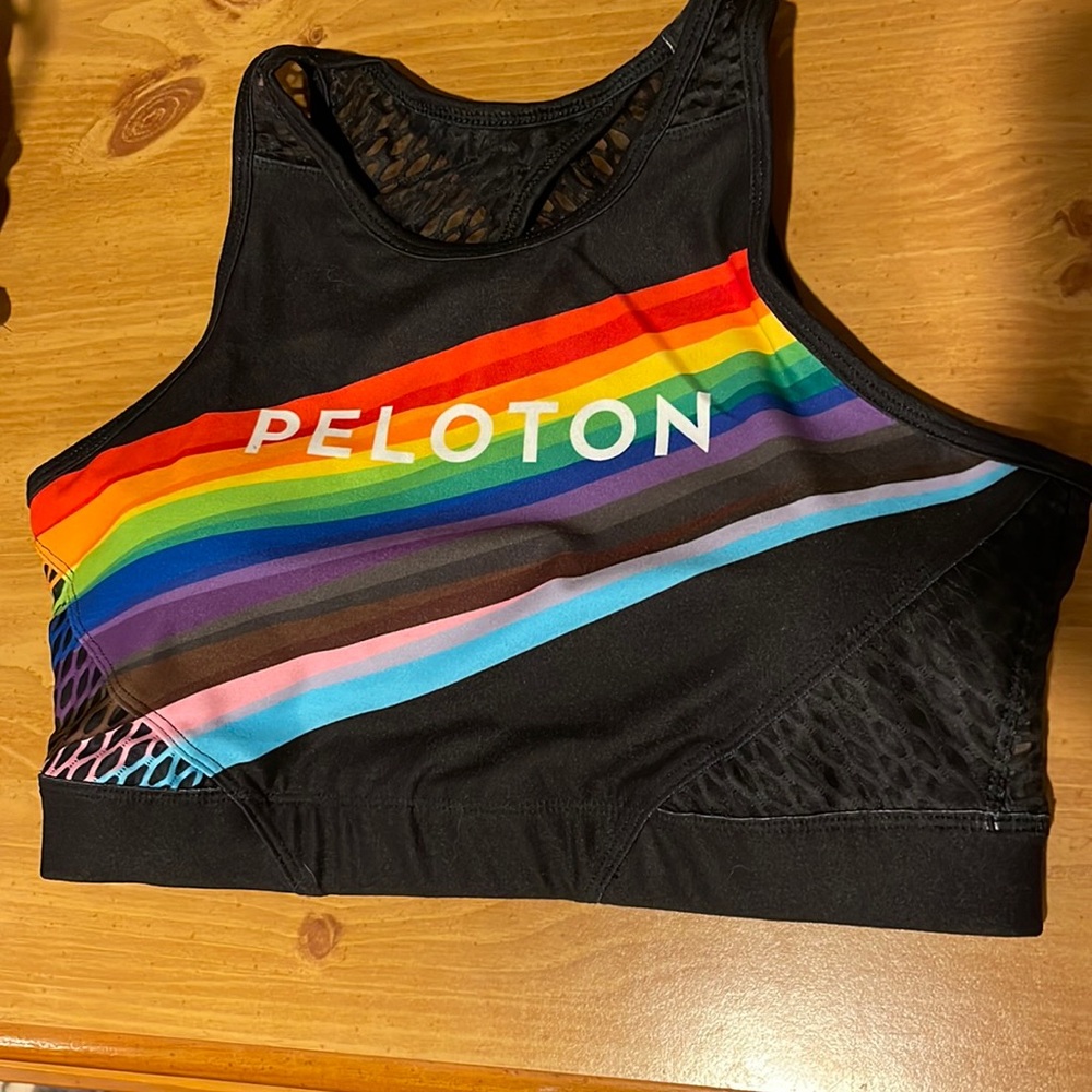 Brand new Peloton pride high neck sports bra. Size medium